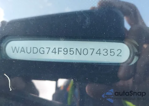 2005 Audi A6 3.2 z USA, uszkodzony, nr VIN WAUDG74F95N074352